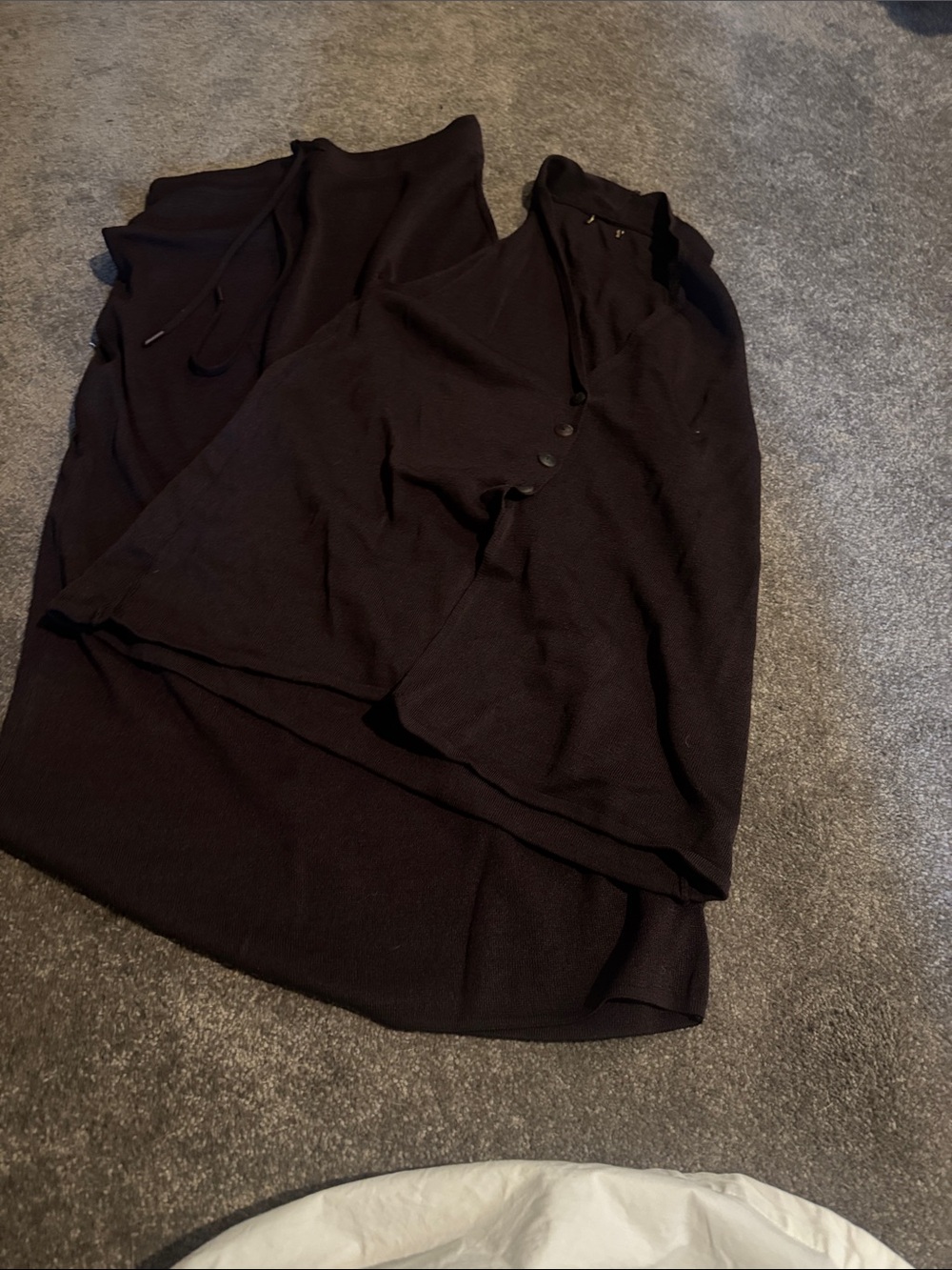 Massimo Dutti knit top midi skirt set